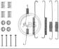 Монтажний к-кт гальмівних колодок A.B.S. A.B.S. 0640Q (фото 1)
