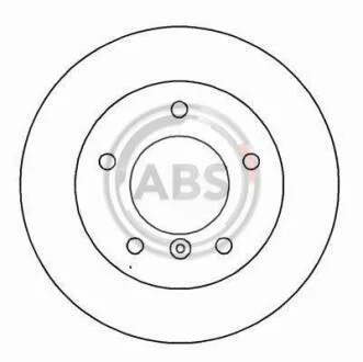 Диск гальмівний A.B.S. A.B.S. 15782