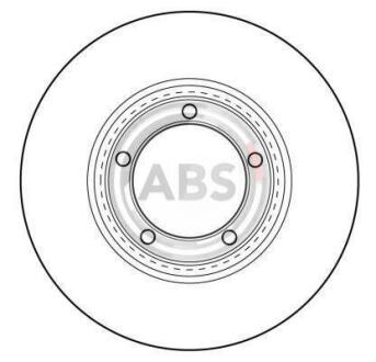Диск гальмівний A.B.S. A.B.S. 16565