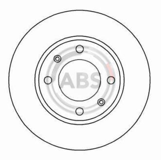 Диск гальмівний A.B.S. A.B.S. 16876