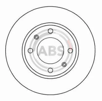 Диск гальмівний A.B.S. A.B.S. 16876