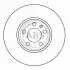 Диск гальмівний AUDI/SEAT/SKODA/VW A3/Leon/Octavia/Bora передн. вент. (ABS) A.B.S. 16881 (фото 2)