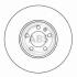 Диск гальмівний AUDI A3, SEAT TOLEDO, SKODA FABIA, OCTAVIA, VW передн., вент. (ABS) A.B.S. 16882 (фото 2)
