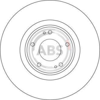Диск гальмівний A.B.S. A.B.S. 17127