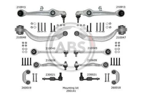 Важілі підвіски (к-кт) A.B.S. A.B.S. 219902