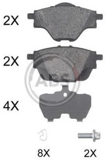 Гальмівні колодки дискові A.B.S. A.B.S. 35019