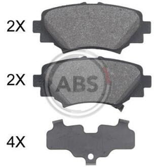 Гальмівні колодки дискові (1 к-т) A.B.S. A.B.S. 35032