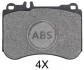 Гальмівні колодки дискові (1 к-т) A.B.S. A.B.S. 35050 (фото 1)
