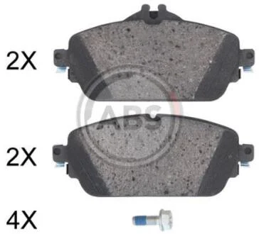 Гальмівні колодки дискові (1 к-т) A.B.S. A.B.S. 35069