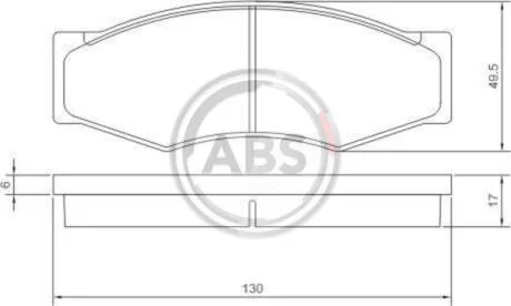 Гальмівні колодки дискові A.B.S. A.B.S. 36168