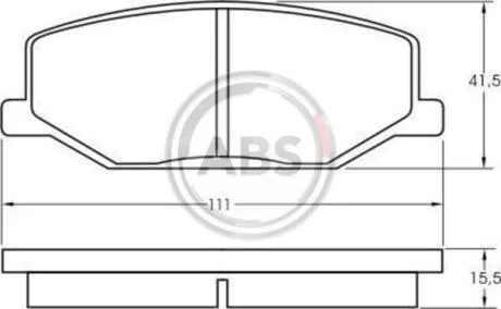 Гальмівні колодки дискові A.B.S. A.B.S. 36179