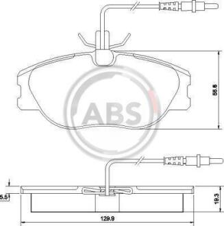 Гальмівні колодки дискові A.B.S. A.B.S. 36899