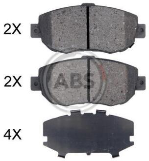 Гальмівні колодки дискові (1 к-т) A.B.S. A.B.S. 36923