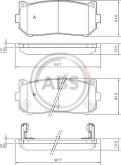 Гальмівні колодки дискові (1 к-т) A.B.S. A.B.S. 37045