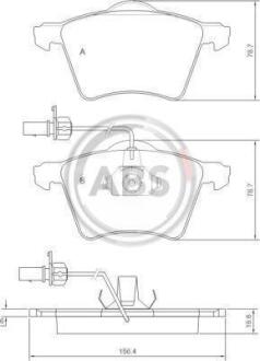 Гальмівні колодки дискові A.B.S. A.B.S. 37141