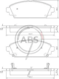 Гальмівні колодки дискові A.B.S. A.B.S. 37177