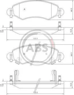 Гальмівні колодки дискові A.B.S. A.B.S. 37249