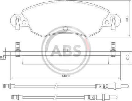 Гальмівні колодки дискові A.B.S. A.B.S. 37278