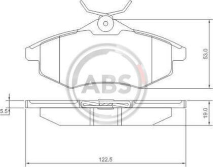 Гальмівні колодки дискові A.B.S. A.B.S. 37307