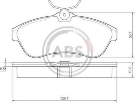 Гальмівні колодки дискові A.B.S. A.B.S. 37308