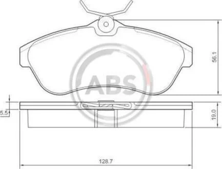 Гальмівні колодки дискові A.B.S. A.B.S. 37308