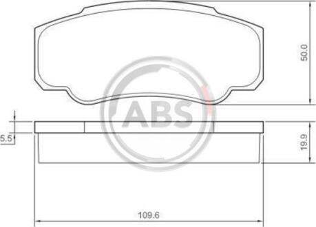 Гальмівні колодки дискові (1 к-т) A.B.S. A.B.S. 37333