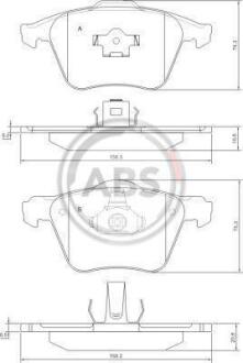 Гальмівні колодки дискові A.B.S. A.B.S. 37344