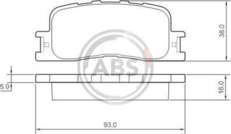 Гальмівні колодки дискові A.B.S. A.B.S. 37355