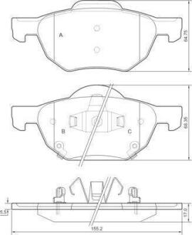 Гальмівні колодки дискові A.B.S. A.B.S. 37359