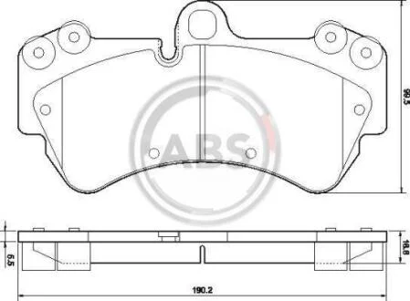 Гальмівні колодки дискові A.B.S. A.B.S. 37445