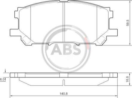 Гальмівні колодки дискові A.B.S. A.B.S. 37458