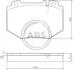 Гальмівні колодки дискові (1 к-т) A.B.S. A.B.S. 37480 (фото 1)