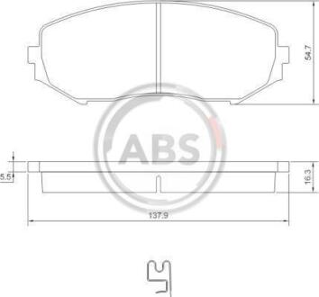 Гальмівні колодки дискові A.B.S. A.B.S. 37531