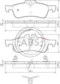 Гальмівні колодки дискові A.B.S. A.B.S. 37579