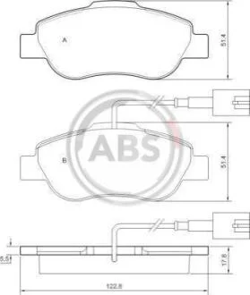 Гальмівні колодки дискові A.B.S. A.B.S. 37594