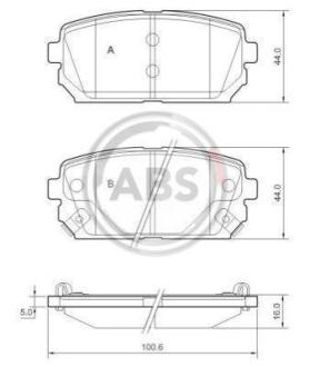 Гальмівні колодки дискові A.B.S. A.B.S. 37621