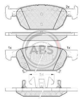Гальмівні колодки дискові A.B.S. A.B.S. 37720