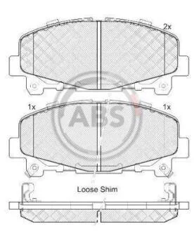 Гальмівні колодки дискові A.B.S. A.B.S. 37721