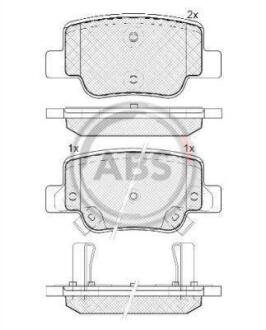 Гальмівні колодки дискові A.B.S. A.B.S. 37735