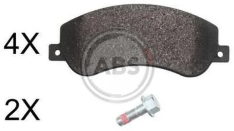 Гальмівні колодки дискові A.B.S. A.B.S. 37793