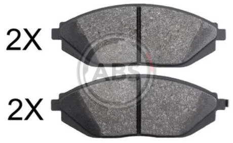 Гальмівні колодки дискові (1 к-т) A.B.S. A.B.S. 37842