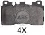 Гальмівні колодки дискові (1 к-т) A.B.S. A.B.S. 37867 (фото 1)