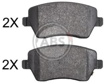 Гальмівні колодки дискові (1 к-т) A.B.S. A.B.S. 37873