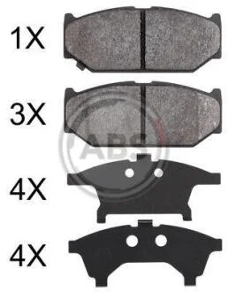 Гальмівні колодки дискові A.B.S. A.B.S. 37893