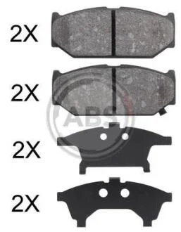 Гальмівні колодки дискові (1 к-т) A.B.S. A.B.S. 37919