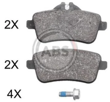 Гальмівні колодки дискові (1 к-т) A.B.S. A.B.S. 37942