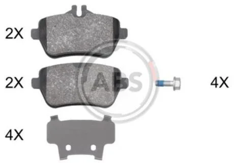 Гальмівні колодки дискові (1 к-т) A.B.S. A.B.S. 37946