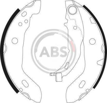 Колодка гальм. барабан. MERCEDES W168 (A-CLASS) задн. (ABS) A.B.S. 9041