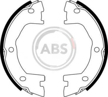 Колодка гальм. барабан. IVECO DAILY (ABS) A.B.S. 9199