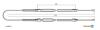 Трос гальмівний FIAT Ducato restyling disc brakeR01-/Boxer all disc brakeR02-/Jumper all di ADRIAUTO 1102761 (фото 1)